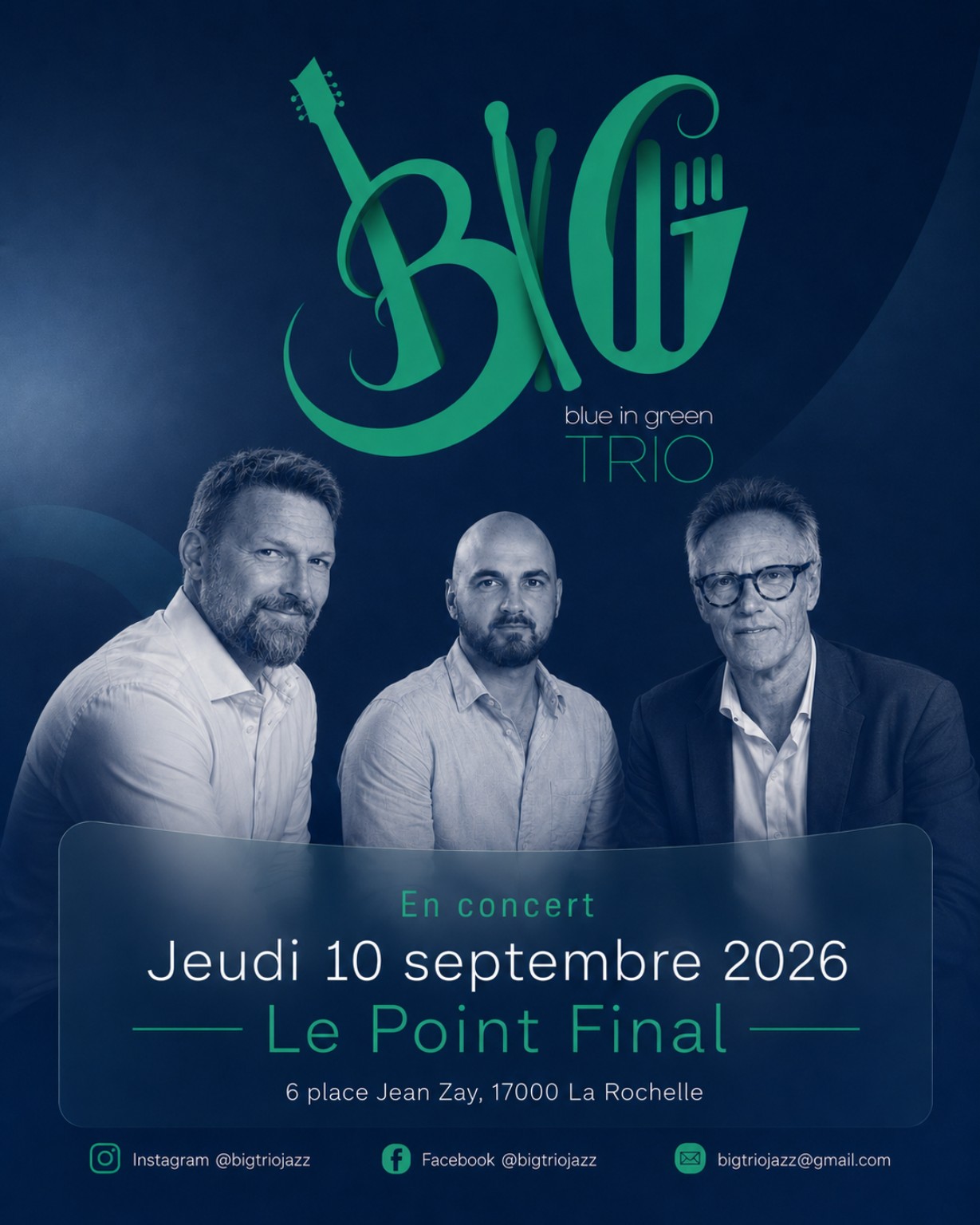 Affiche de concert BiG Trio